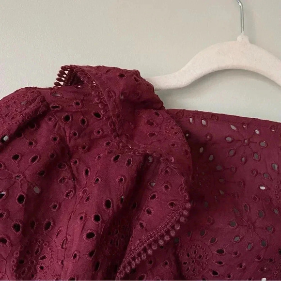 Madewell |  Eyelet Pom-Pom Blouse - Picture 8 of 14